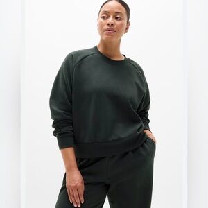 Athleta Forever Fleece Relaxed Crew Sweatshirt - size large